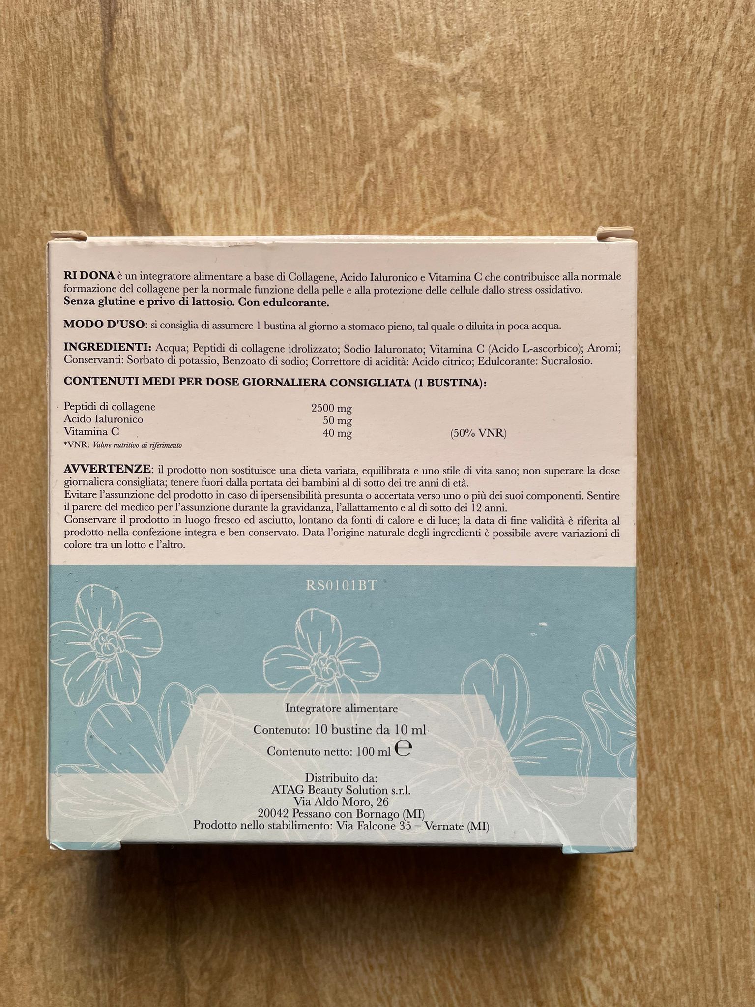 Collagene al gusto di frutti rossi in bustine